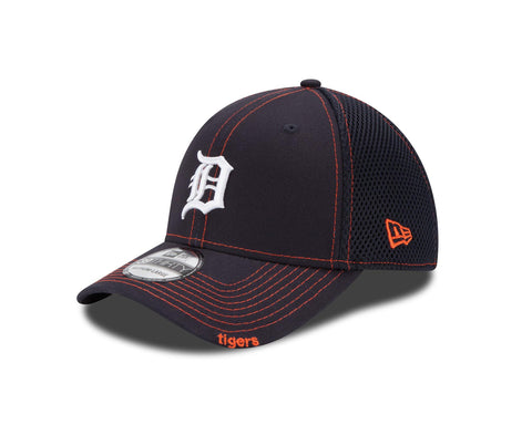 New Era Detroit Tigers Orange 39Thirty Team Front Neo Flex Hat