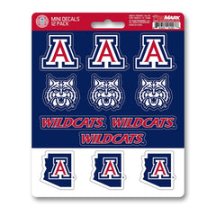 Fanmats NCAA University of Arizona Wildcats Mini Decals 12-Pack