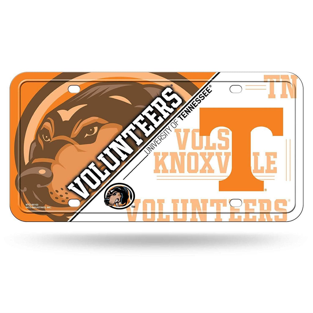 Rico NCAA Tennessee Volunteers Auto Metal Tag Car License Plate MTG