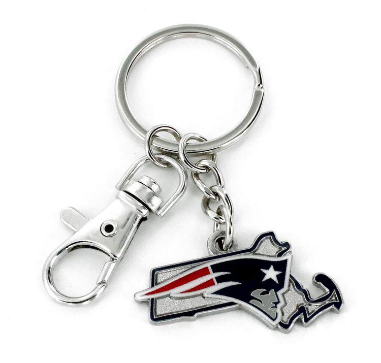 Aminco NFL New England Patriots Home State Heavyweight Keychain