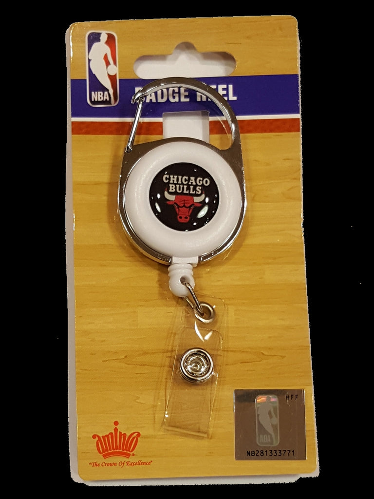 Aminco NBA Chicago Bulls Premium Retractable Deluxe Clip Badge Reel