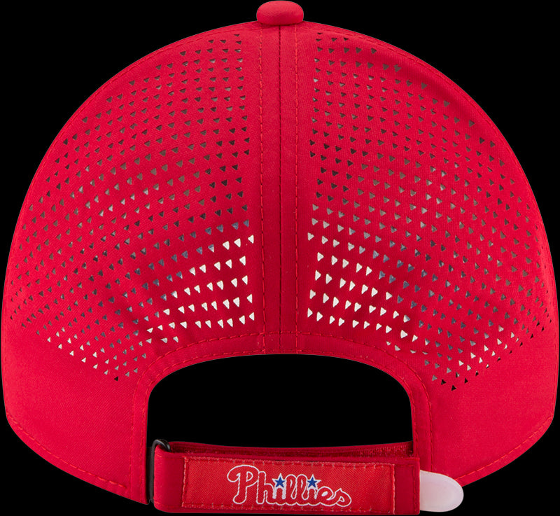 New Era MLB Men's Philadelphia Phillies Perf Pivot 9TWENTY Adjustable Hat Red OSFA