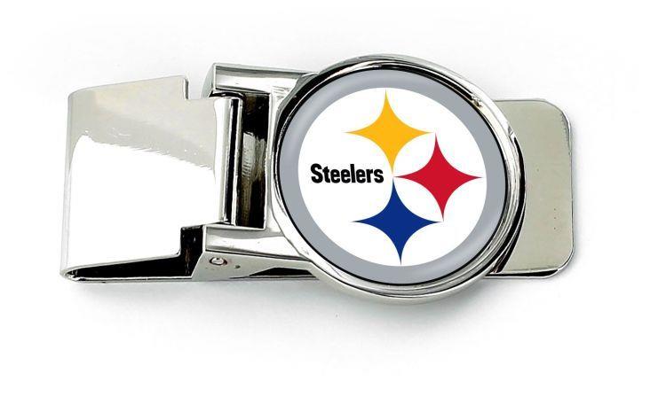 Aminco NFL Pittsburgh Steelers Classic Hinged Money Clip Silver
