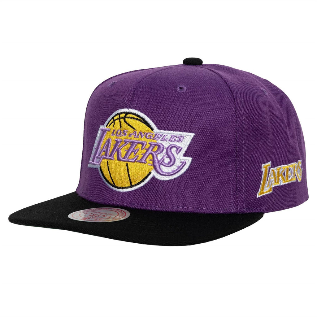 Mitchell & Ness NBA Men's Los Angeles Lakers Team Origins HWC Snapback Adjustable Hat Purple/Black