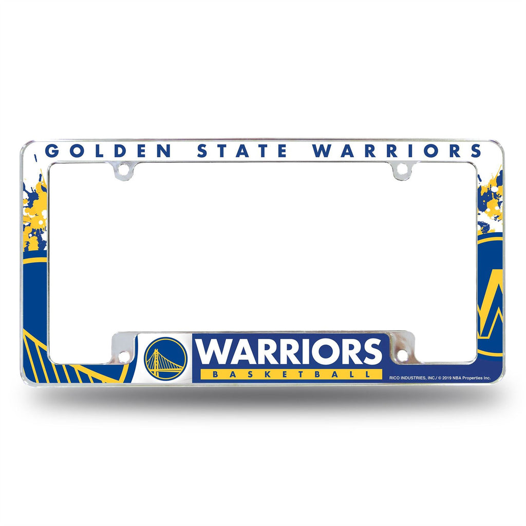 Rico NBA Golden State Warriors Auto Tag All Over Chrome Frame AFC