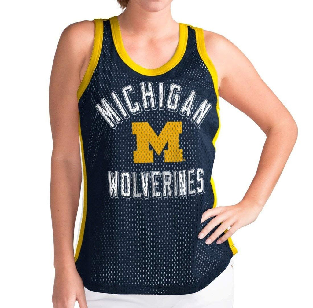 G-III NCAA Women's Michigan Wolverines Comeback Mesh Tank Top