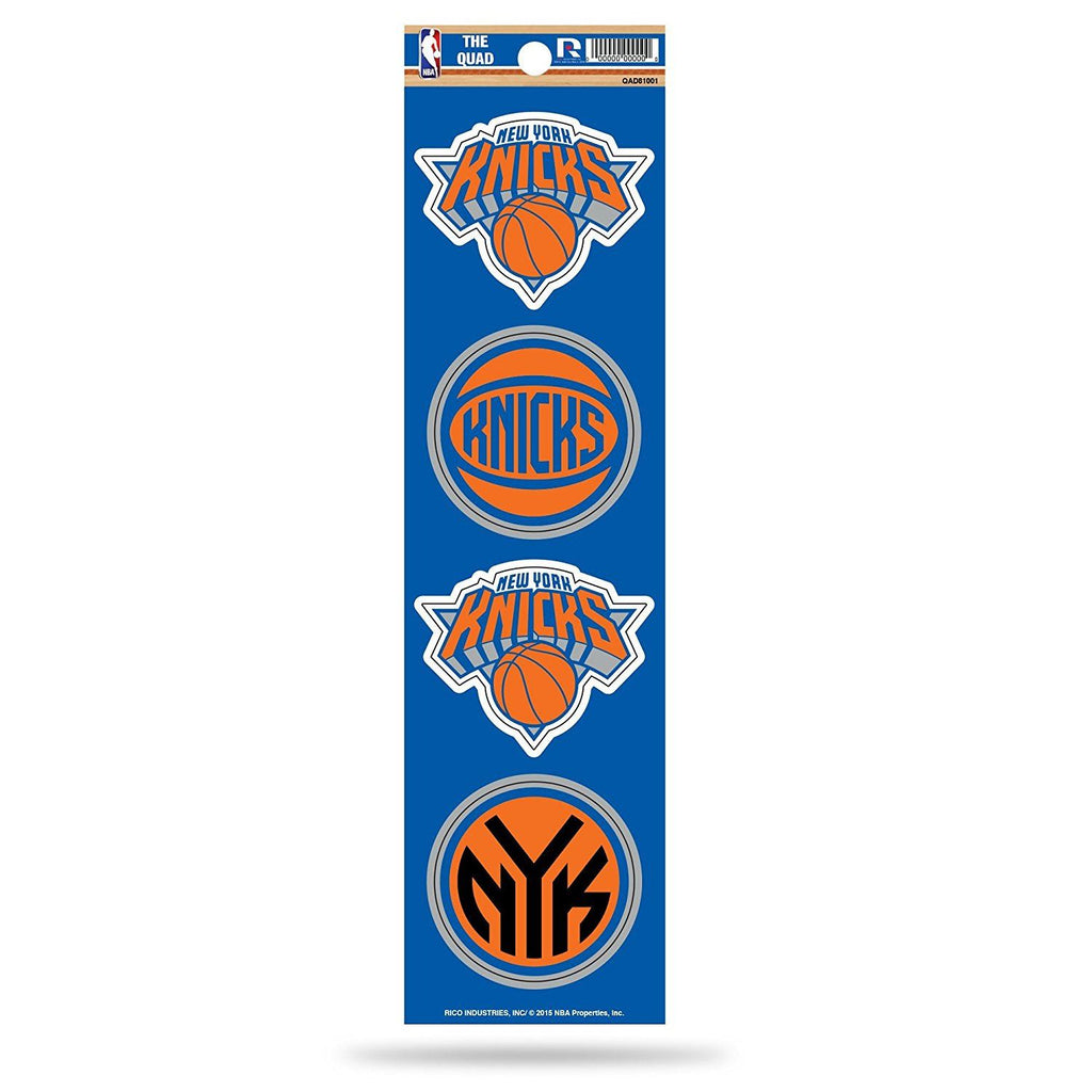 Rico NBA New York Knicks Quad Decal Blue 2.5 Inches