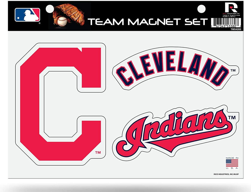 Rico MLB Cleveland Indians Team Magnet Sheet 8" x 11"