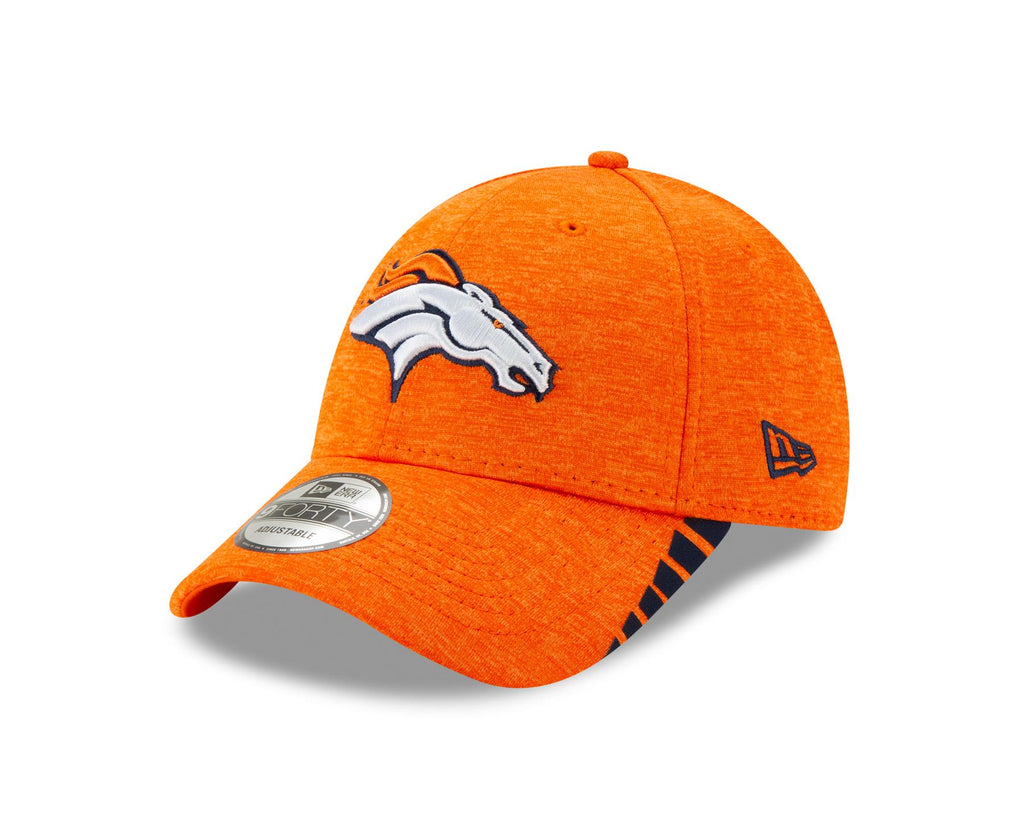 New Era NFL Men's Denver Broncos Visor Trim 9FORTY Adjustable Hat Orange OSFA