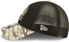 New Era NFL Men's Las Vegas raiders 2022 Salute To Service 9Forty Snapback Adjustable Hat Black/Digital Camo