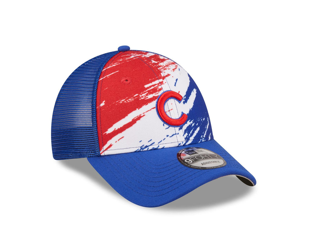 New Era MLB Men's Chicago Cubs Marble 9FORTY Adjustable Snapback Hat Royal OSFM