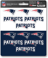 Fanmats NFL New England Patriots Mini Decals 12-Pack