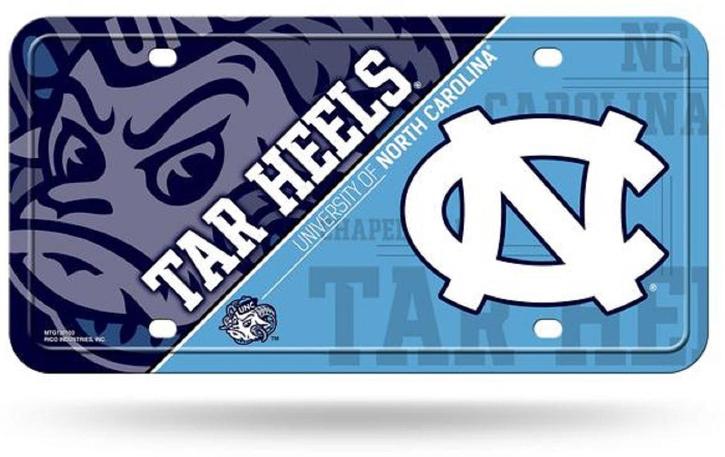 Rico NCAA North Carolina Tar Heels Auto Metal Tag Car License Plate MTG