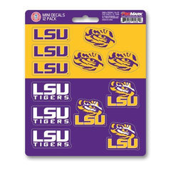 Fanmats NCAA LSU Tigers Mini Decals 12-Pack
