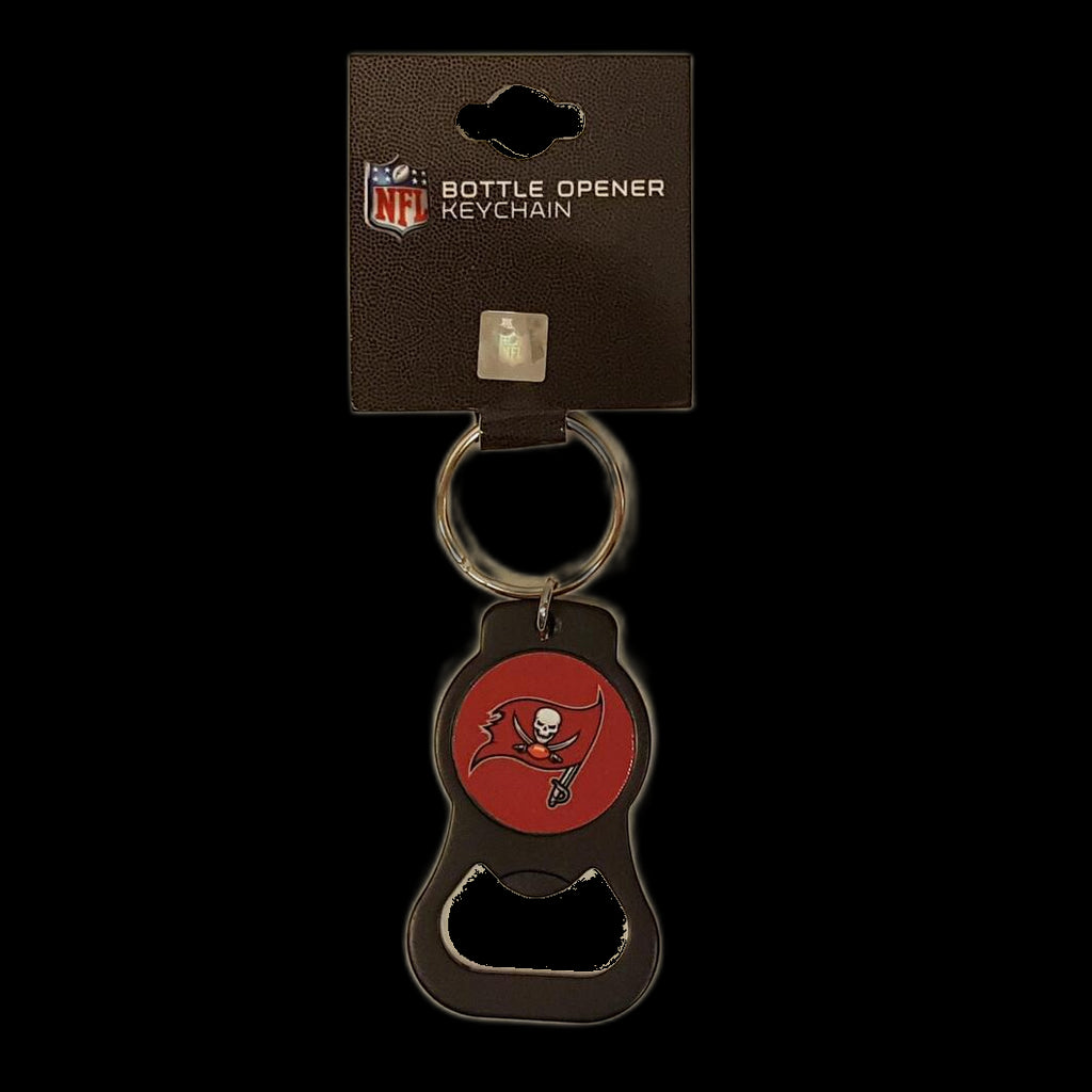 Aminco NFL Tampa Bay Buccaneers Bottle Opener Keychain Black