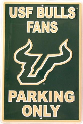 HangTime NCAA South Florida Bulls (USF) Fans Only Parking Sign 12" x 18"