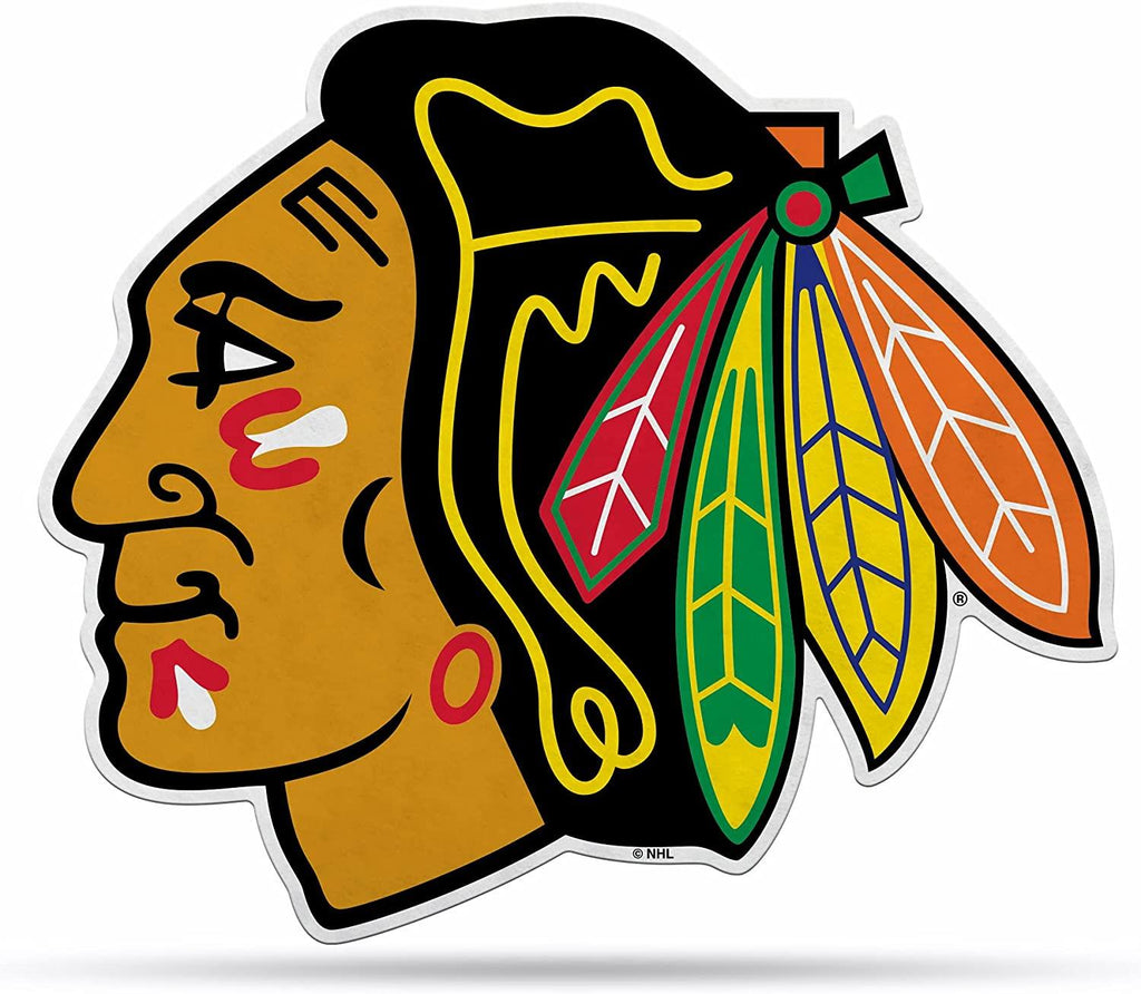 Rico NHL Chicago Blackhawks Shape Cut Primary Logo Pennant