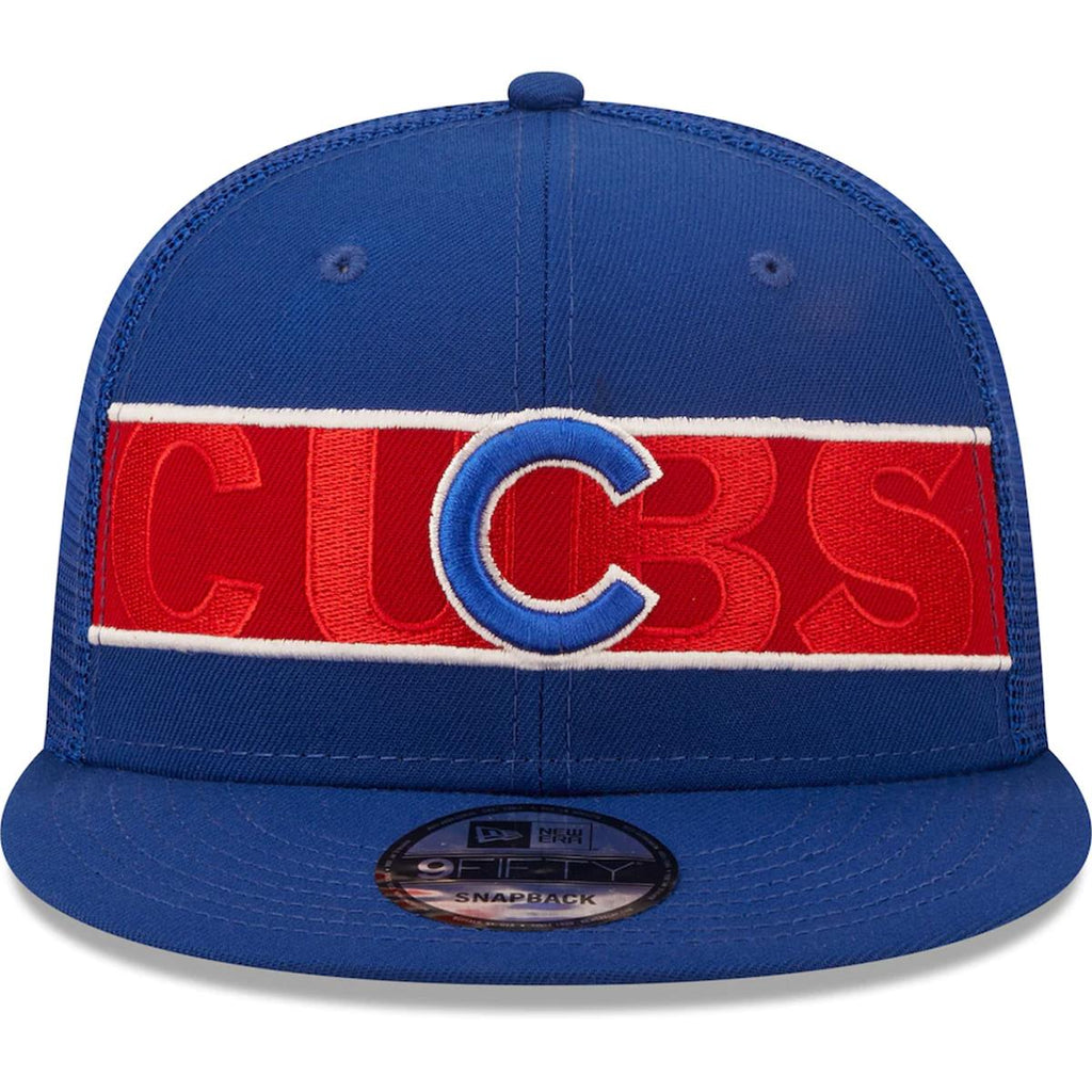 New Era MLB Men's Chicago Cubs Tonal Band 9FIFTY Adjustable Snapback Hat Blue OSFM
