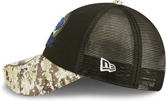 New Era NFL Men's Buffalo Bills 2022 Salute To Service 9Forty Snapback Adjustable Hat Black/Digital Camo