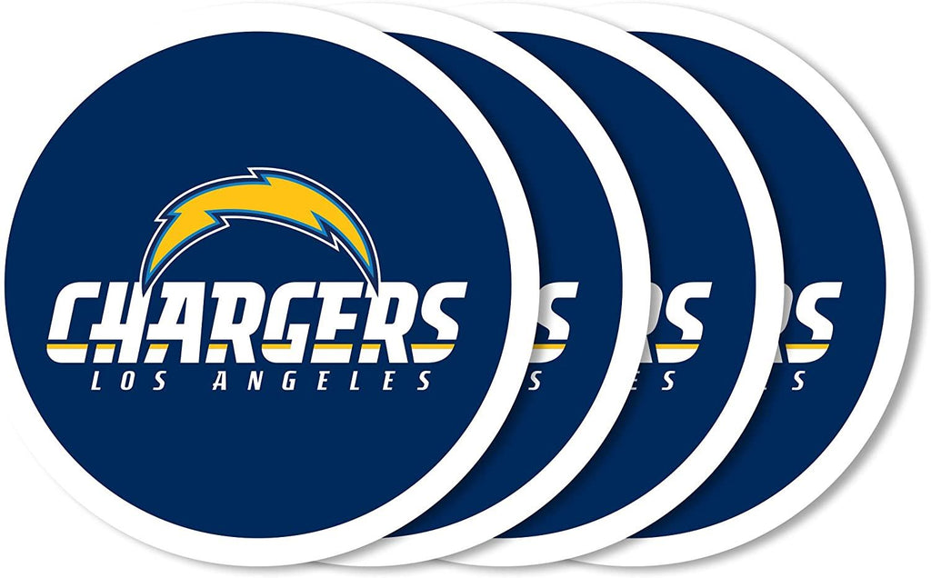 Duck House NFL Los Angeles Chargers Coaster Set 4-Pack