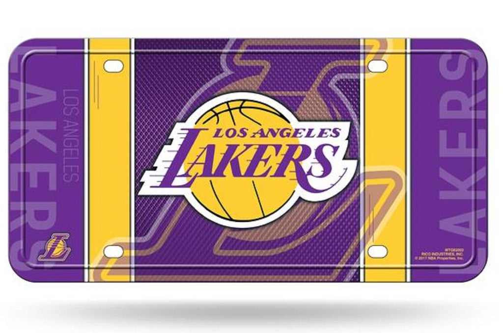 Rico NBA Los Angeles Lakers Auto Metal Tag Car License Plate MTG