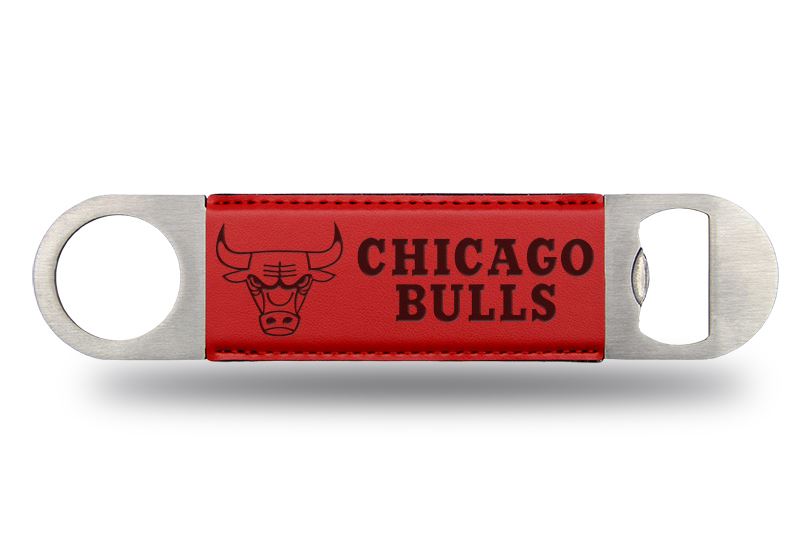 Rico NBA Chicago Bulls Laser Engraved Bar Blade Bottle Opener Red