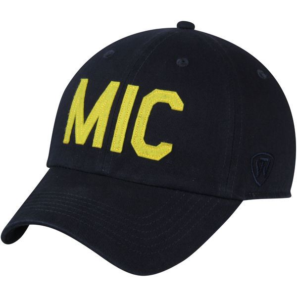 Top Of The World NCAA Michigan Wolverines Men's District Hat Navy Adjustable