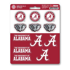 Fanmats NCAA Alabama Crimson Tide Mini Decals 12-Pack