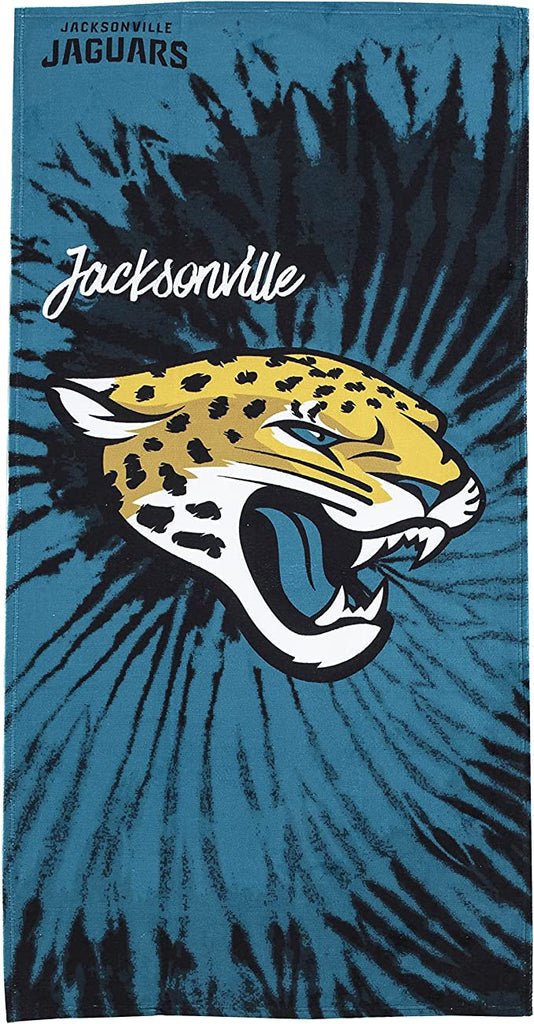 The Northwest Company NFL Jacksonville Jaguars Psychedelic Beach Towel