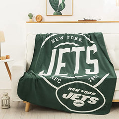 The Northwest Company NFL New York Jets Campaign Design Fleece Throw Blanket