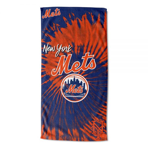 The Northwest Company MLB New York Mets Psychedelic Beach Towel