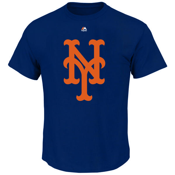 New York Mets Women's Oversized Spirit Jersey V-Neck T-Shirt - Royal