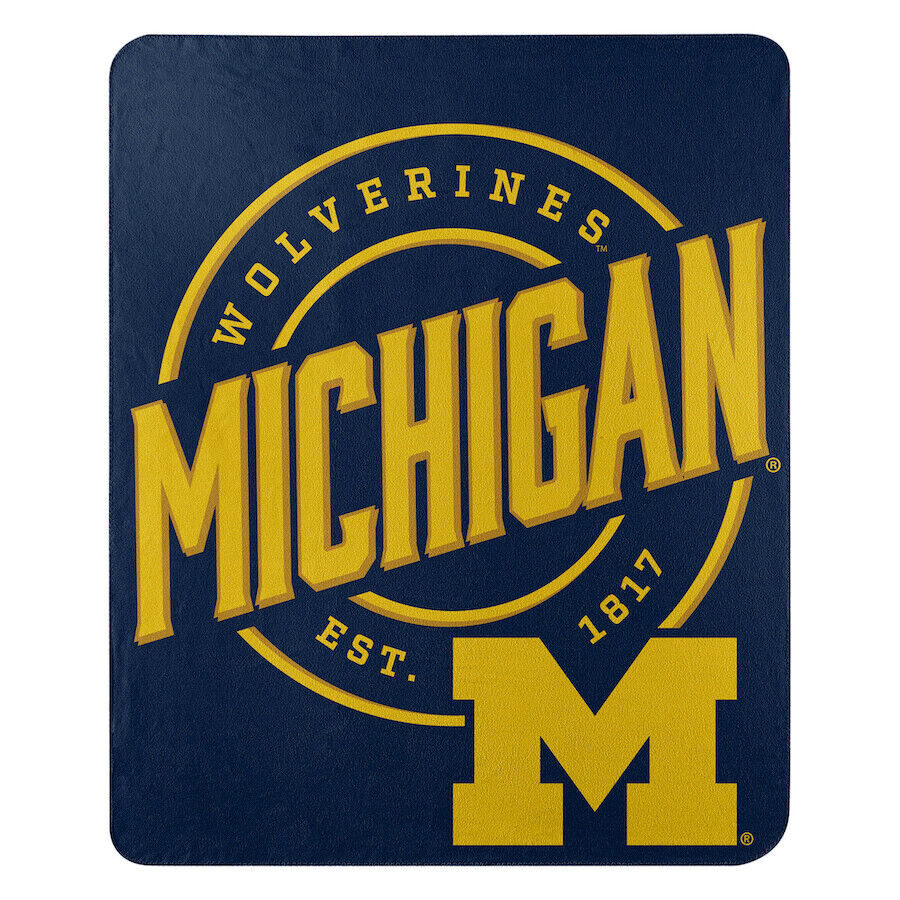 The Northwest Company NCAA Michigan Wolverines Campaign Design Fleece Throw Blanket