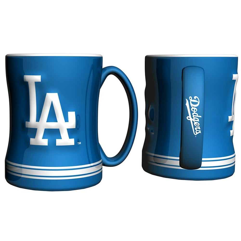 Boelter MLB Los Angeles Dodgers Sculpted Relief Mug Team Color 14oz