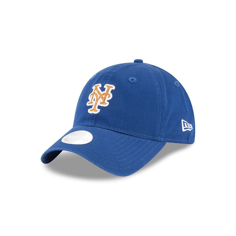 Detroit Tigers Women's New Era Navy Team Glisten 9TWENTY Adjustable Hat