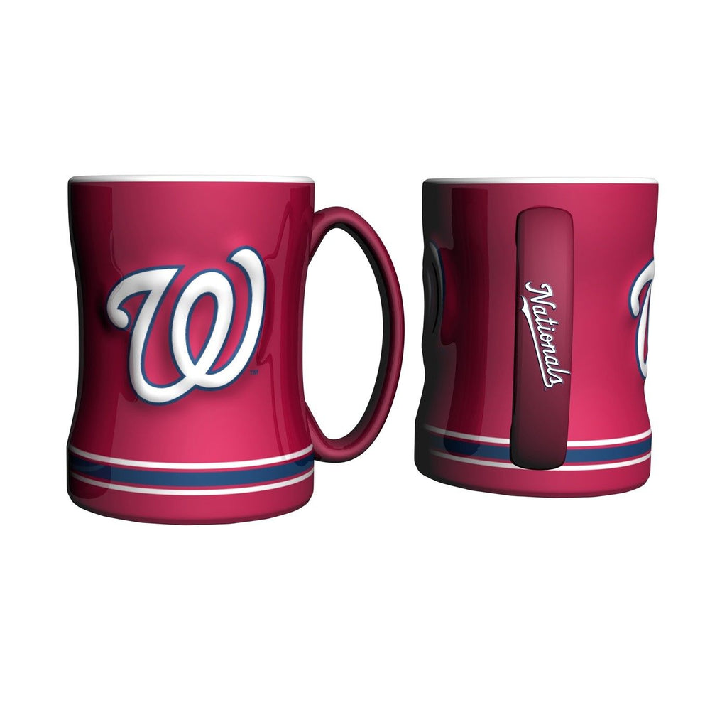 Boelter MLB Washington Nationals Sculpted Relief Mug Team Color 14oz