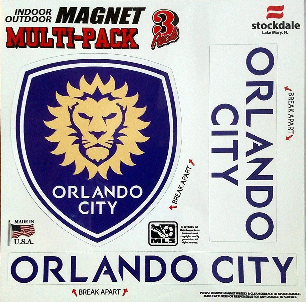 Stockdale MLS Orlando City Soccer Club Multi Pack Magnet 8"