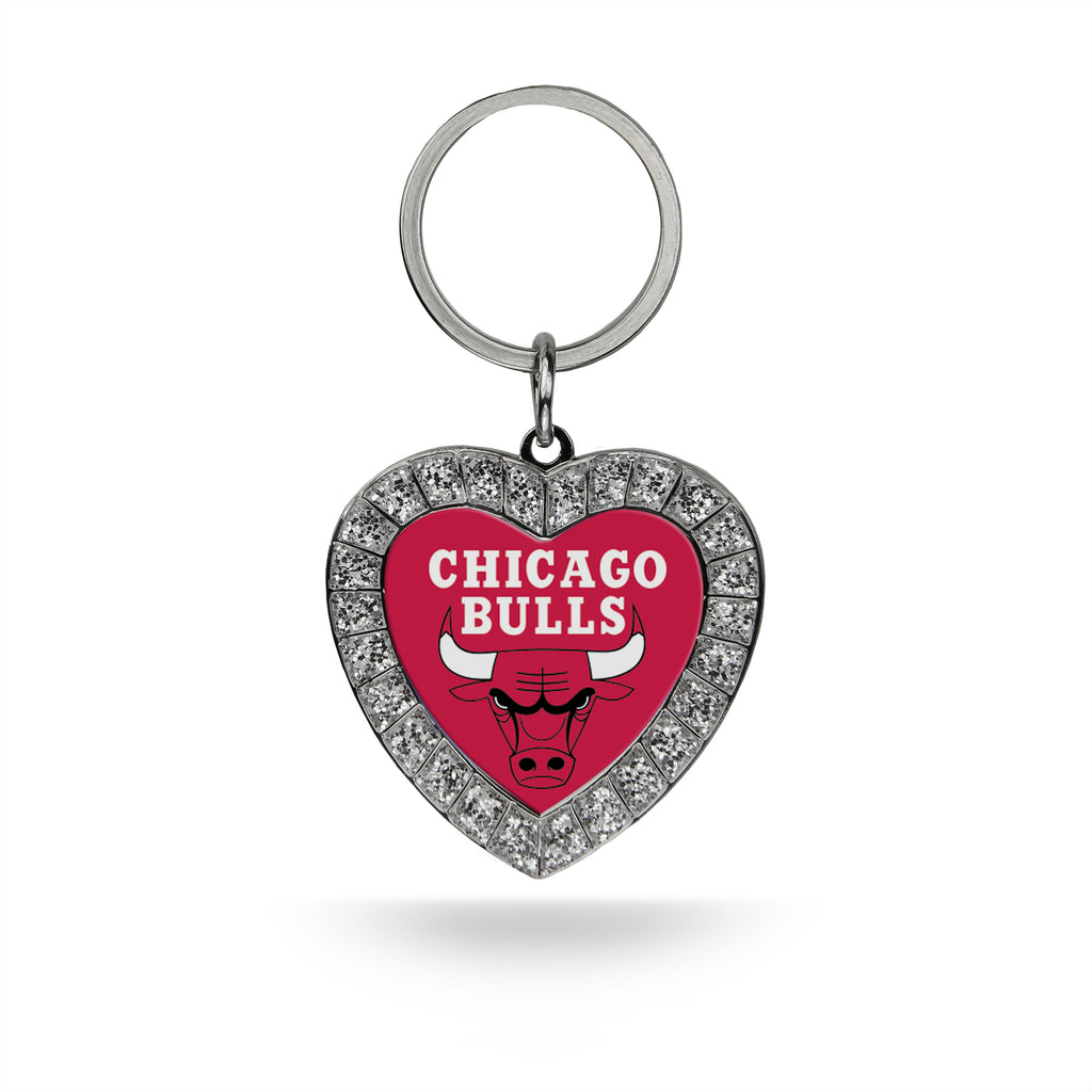 Rico NBA Chicago Bulls Rhinestone Heart Key Chain