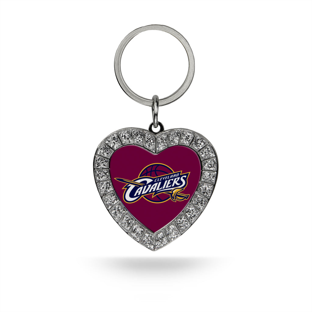 Rico NBA Cleveland Cavaliers Rhinestone Heart Key Chain