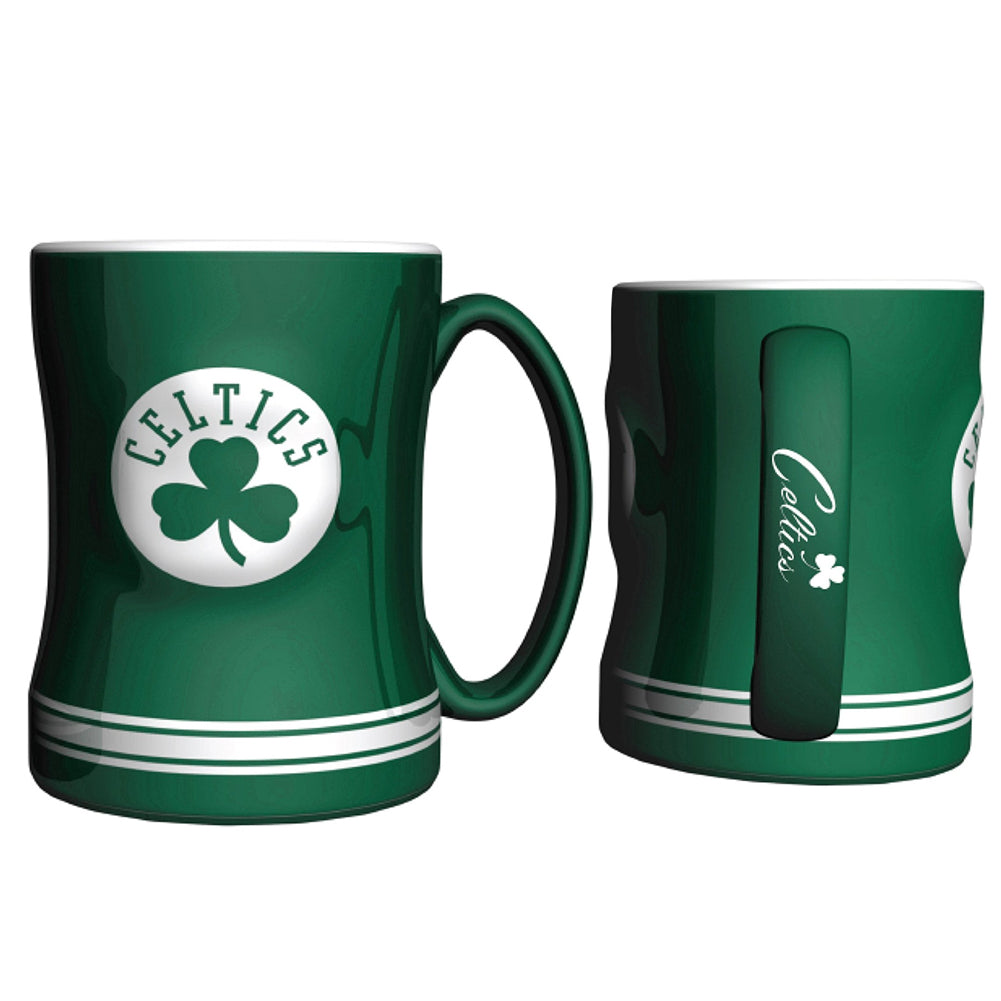 Boelter NBA Boston Celtics Sculpted Relief Mug Team Color 14oz