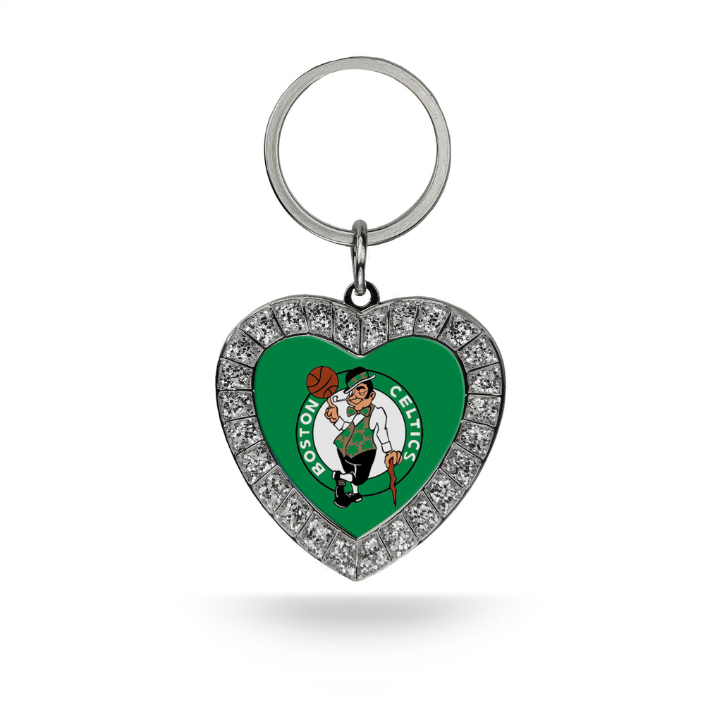 Rico NBA Boston Celtics Rhinestone Heart Key Chain