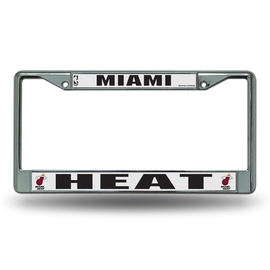 Rico NBA Miami Heat Auto Tag Chrome Frame FC