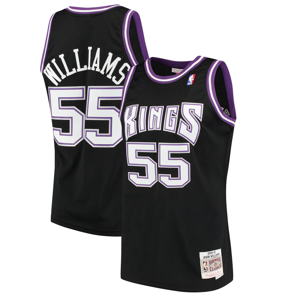 Mitchell & Ness NBA Men's #55 Jason Williams Sacramento Kings Hardwood Classic Swingman Jersey
