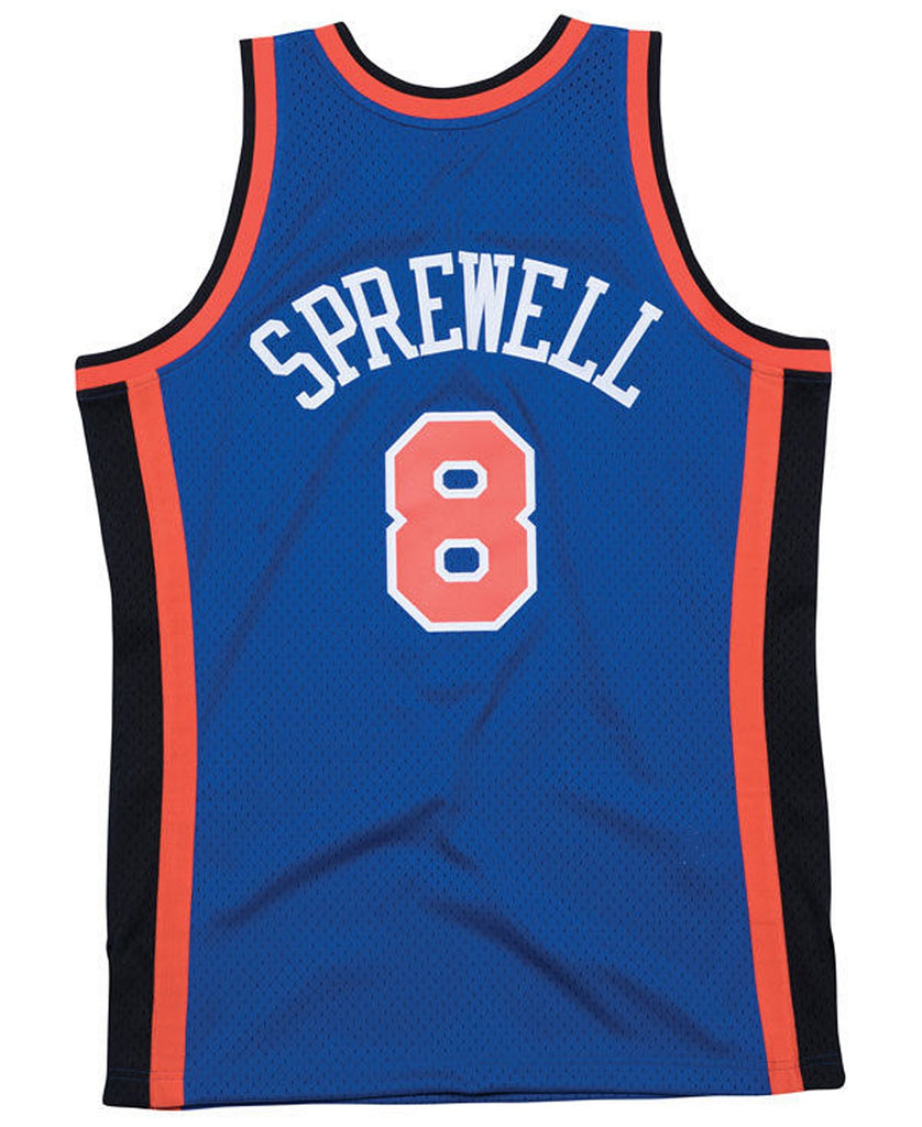 Mitchell & Ness NBA Men's #8 Latrell Sprewell New York Knicks Hardwood Classic Swingman Jersey