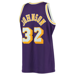 Mitchell & Ness NBA Men's #32 Magic Johnson Los Angeles Lakers Hardwood Classic Swingman Jersey