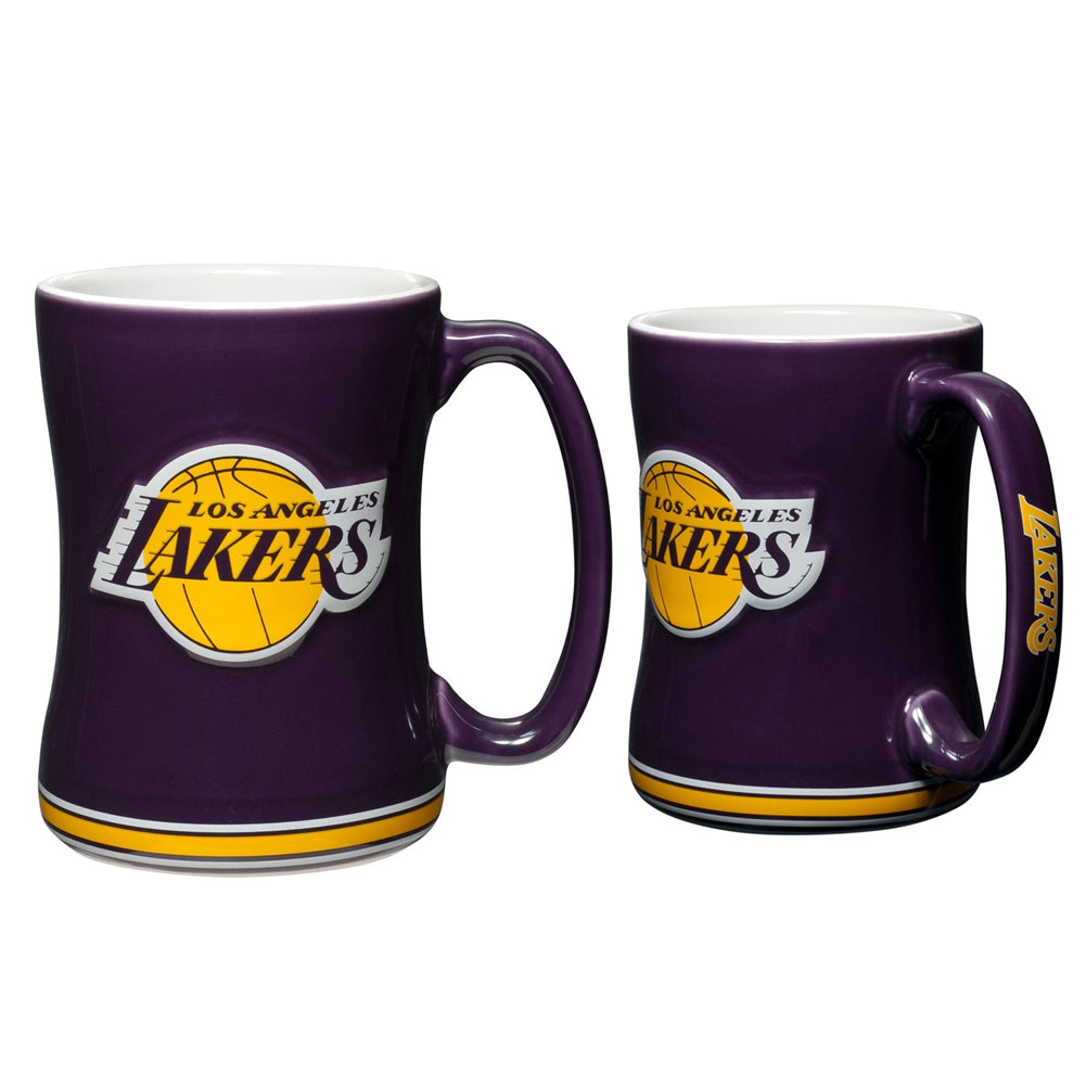 Boelter NBA Los Angeles Lakers Sculpted Relief Mug Team Color 14oz