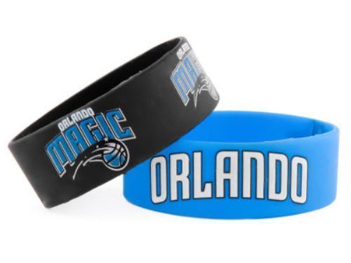 Aminco NBA Orlando Magic 2 Pack Wide Silicone Bracelets