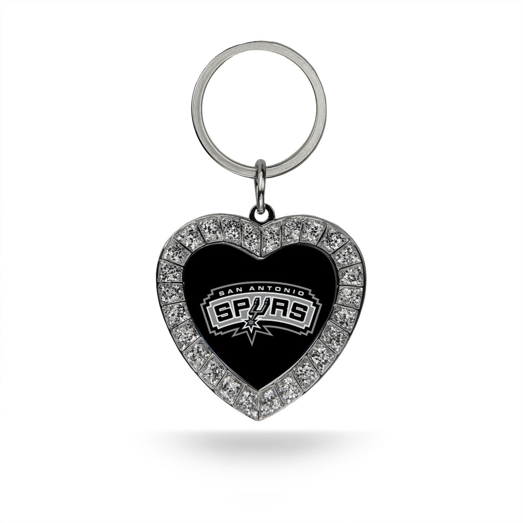 Rico NBA San Antonio Spurs Rhinestone Heart Key Chain