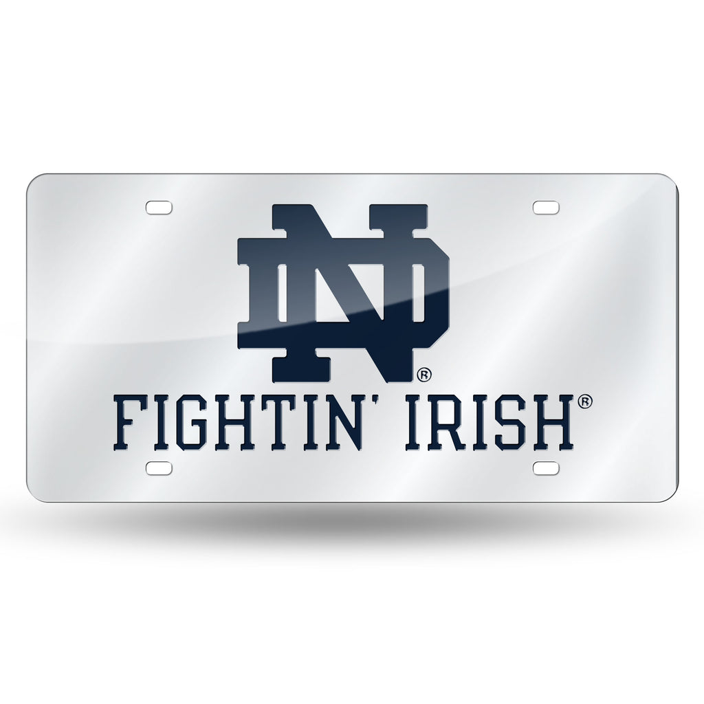 Rico NCAA Notre Dame Fighting Irish Laser Cut Mirror Auto Tag Car License Plate LZS