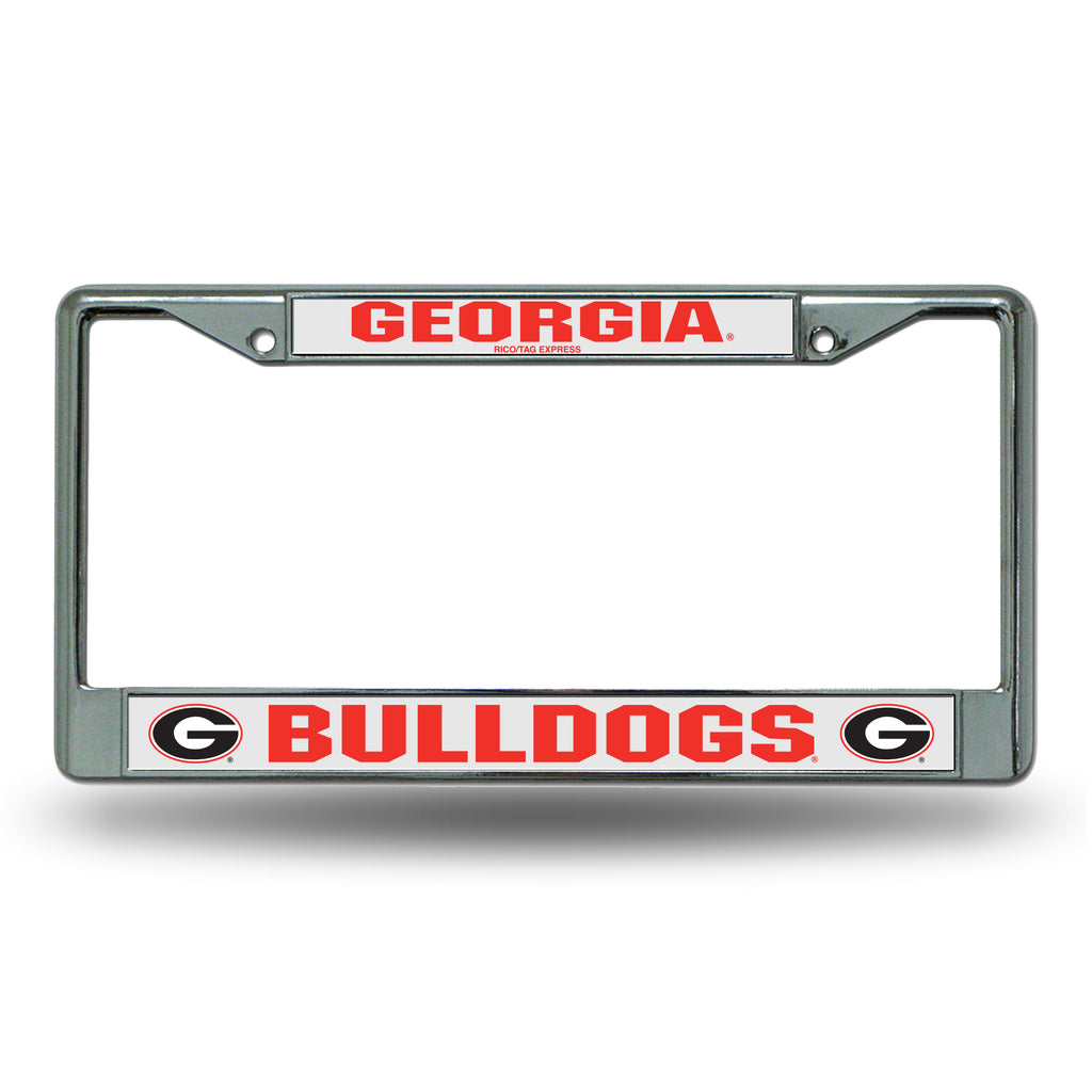 Rico NCAA Georgia Bulldogs Auto Tag Chrome Frame FC